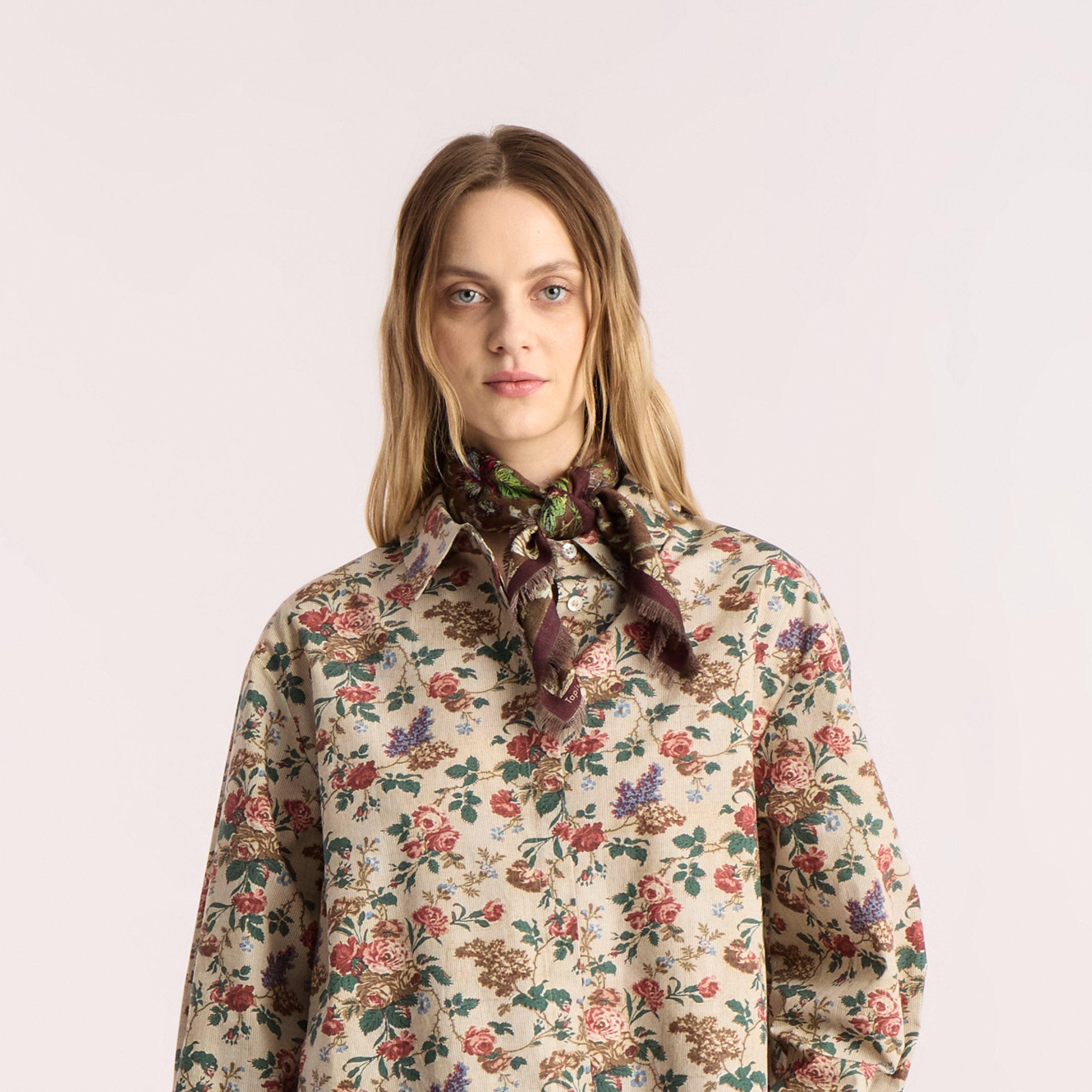 Tapis Noir Wool Small Gladys Scarf Wool Small Brown