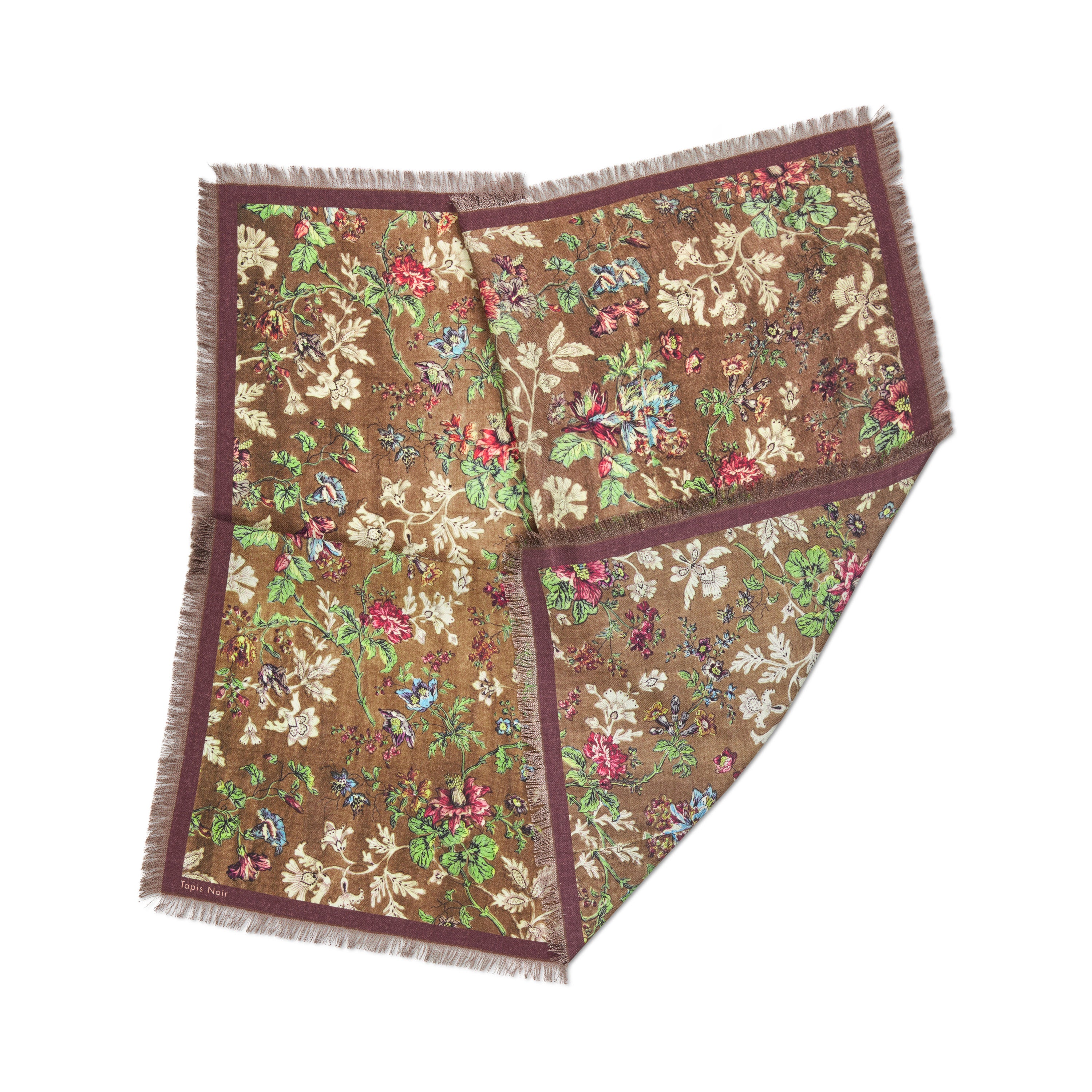 Tapis Noir Wool Small Gladys Scarf Wool Small Brown